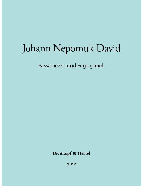 EDITION BREITKOPF DAVID JOHANN NEPOMUK - PASSAMEZZO UND FUGE G-MOLL - ORGAN