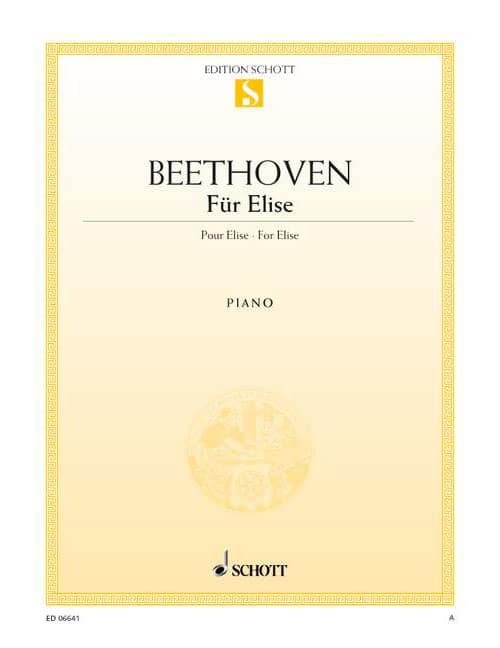SCHOTT BEETHOVEN L.V. - FUR ELISE WOO 59 - PIANO
