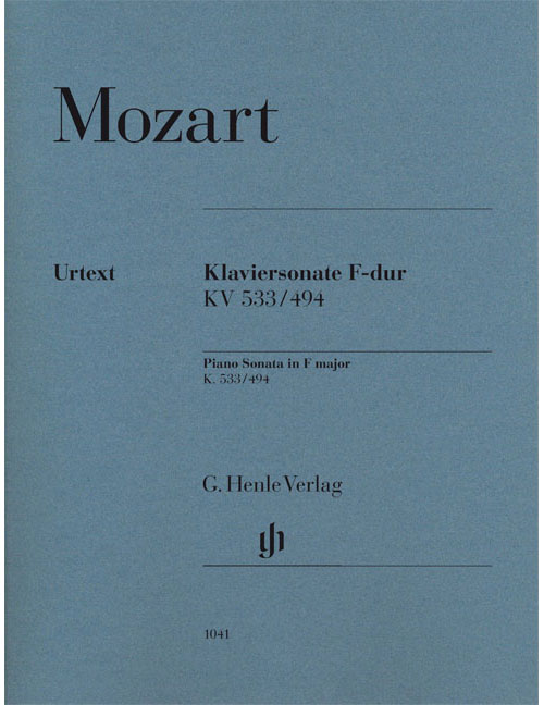 HENLE VERLAG MOZART W.A. - PIANO SONATA KV 533/494