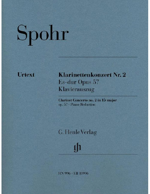 HENLE VERLAG SPOHR LOUIS - CLARINET CONCERTO N°2 OP.57 - CLARINETTE & PIANO