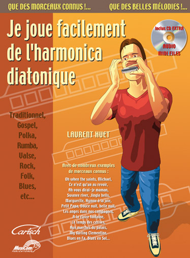 CARISCH JE JOUE FACILEMENT DE L'HARMONICA DIATONIQUE + CD - HUET