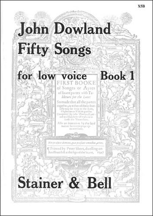STAINER AND BELL DOWLAND JOHN - 50 SONGS VOL.1 - LOW VOICE & PIANO