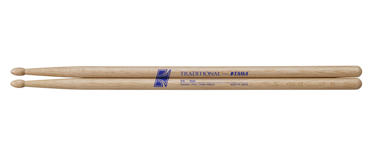 TAMA 5A - TRADITIONAL SERIES - DRUMSTICK JAPANESE OAK - 14MM - SMALL TIP 