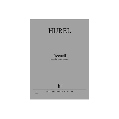 JOBERT HUREL PHILIPPE - RECUEIL - ALTO ET PERCUSSIONS