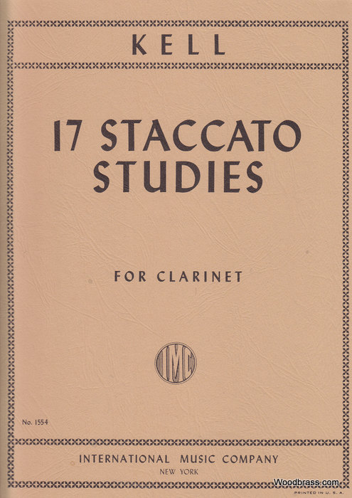 IMC KELL R. - 17 STACCATO STUDIES - CLARINETTE