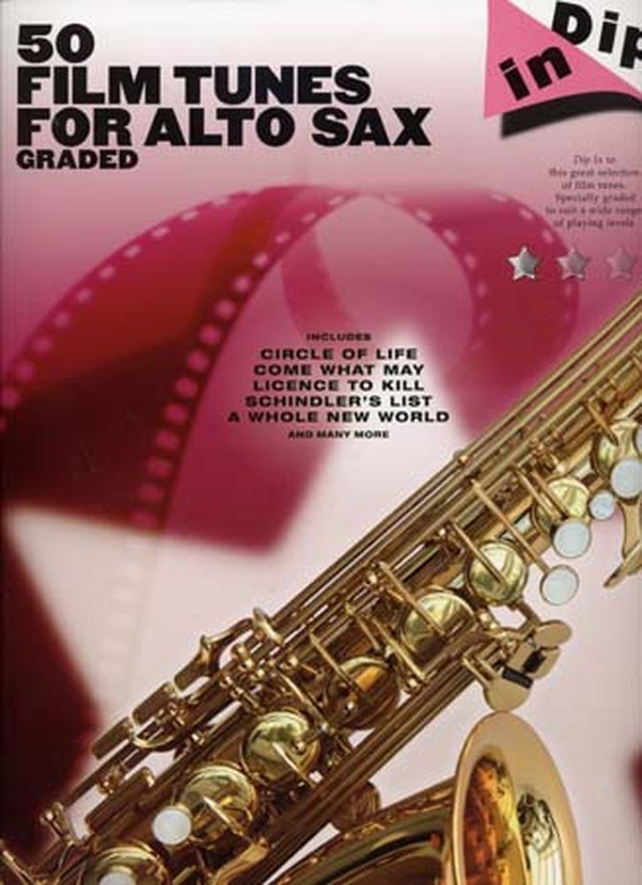 WISE PUBLICATIONS DIP IN 50 FILM TUNES FOR GRADED ALTO SAX