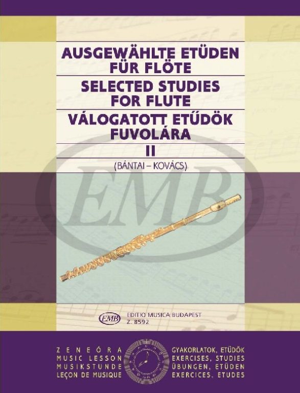 EMB (EDITIO MUSICA BUDAPEST) BANTAI-KOVACS - SELECTED STUDIES VOL.2 - FLUTE