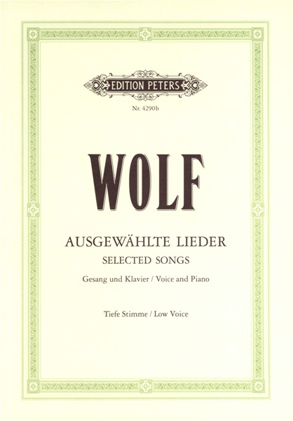 EDITION PETERS WOLF HUGO - 51 SELECTED SONGS - VOICE AND PIANO (PER 10 MINIMUM)