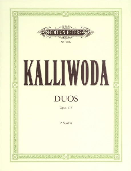 EDITION PETERS KALLIWODA JOHANN WENZEL - 3 EASY VIOLIN DUETS, OP.178 - VIOLIN DUETS