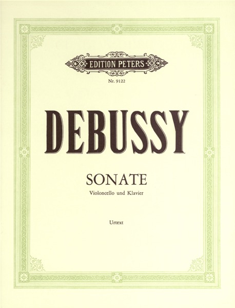 EDITION PETERS DEBUSSY CLAUDE - SONATA - CELLO AND PIANO