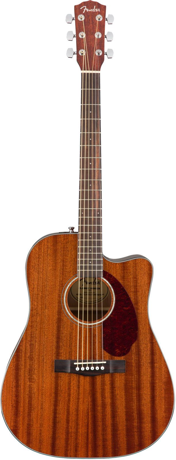 FENDER CD-140SCE DREADNOUGHT WLNT, ALL-MAHOGANY W-CASE