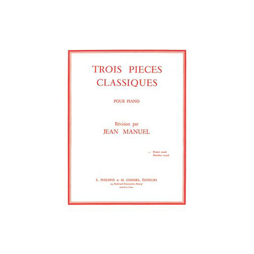 COMBRE MANUEL JEAN - PIECES CLASSIQUES (3) VOL.1 - PIANO