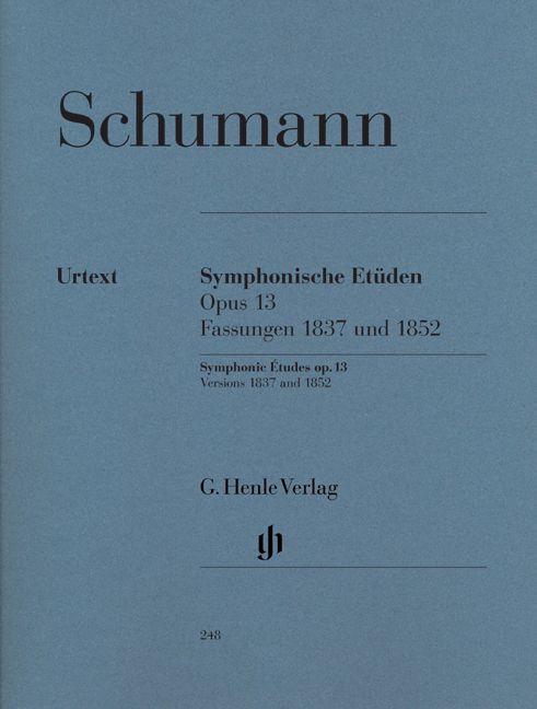 HENLE VERLAG SCHUMANN R. - SYMPHONIC ETUDES OP. 13 (EARLY AND LATE VERSIONS AND 5 POSTHUMOUS VERSIONS)