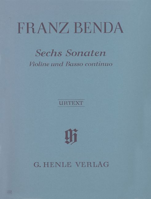 HENLE VERLAG BENDA F. - 6 SONATAS FOR VIOLIN AND BASSO CONTINUO
