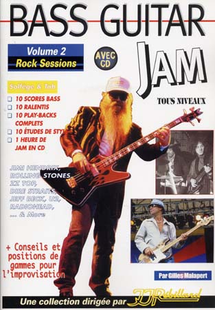 JJREBILLARD MALAPERT G. - BASS GUITAR JAM VOL.2 ROCK SESSIONS + CD