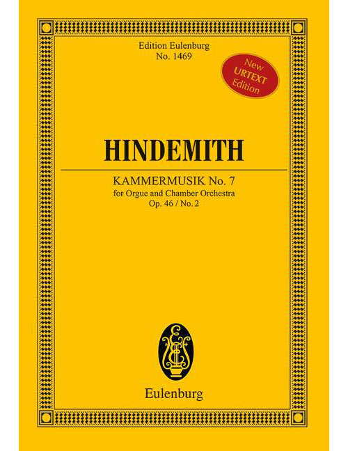 EULENBURG HINDEMITH P. - CHAMBER MUSIC NO. 7 OP. 46/2 - ORGUE