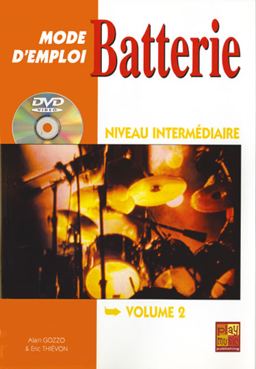 PLAY MUSIC PUBLISHING THIEVON ERIC - BATTERIE MODE D'EMPLOI INTERMEDIAIRE + DVD - BATTERIE