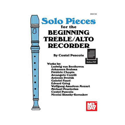 MEL BAY PUSCOIU COSTEL - SOLO PIECES FOR THE BEGINNING TREBLE/ALTO RECORDER - RECORDER
