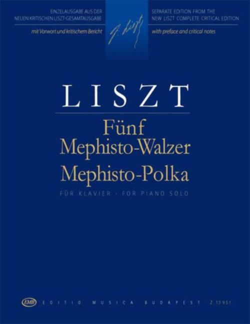 EMB (EDITIO MUSICA BUDAPEST) LISZT F. - FIVE MEPHISTO WALZER & MEPHISTO POLKA - PIANO