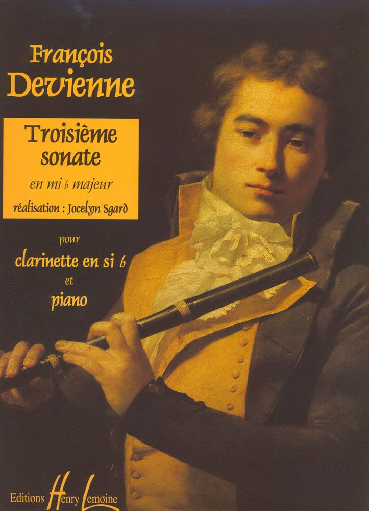 LEMOINE DEVIENNE FRANCOIS - SONATE N°3 - CLARINETTE, PIANO