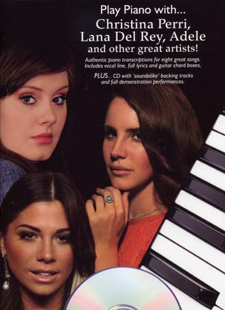 WISE PUBLICATIONS C. PERRI, L. DEL REY, ADELE & OTHERS... - PLAY PIANO WITH + CD