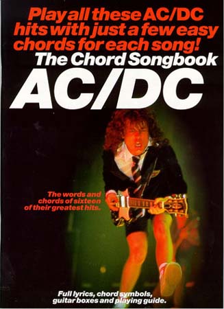 WISE PUBLICATIONS AC/DC CHORD SONGBOOK 19 TITRES