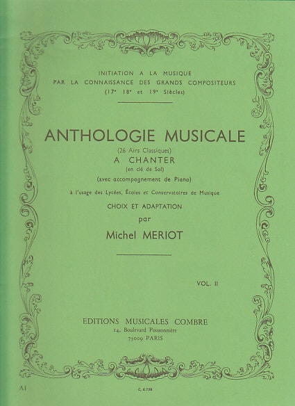 COMBRE MERIOT MICHEL - ANTHOLOGIE MUSICALE VOL.2