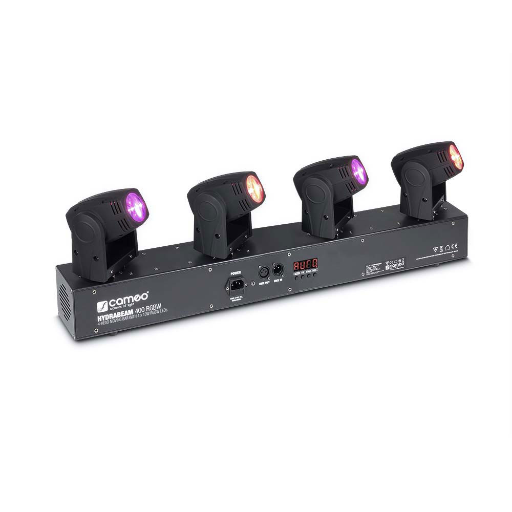 CAMEO HYDRABEAM 400 RGBW - SET OF 4 LED 10 W CREE RGBW ULTRA-SPEED LOCKED PROJECTORS