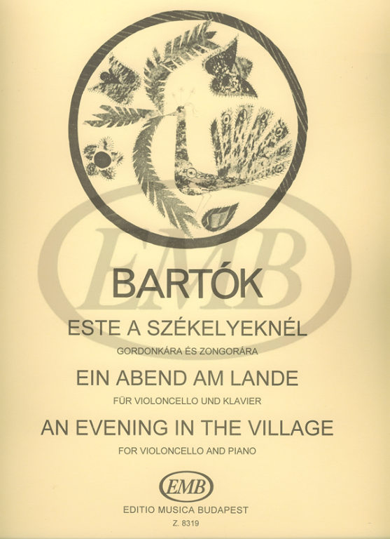 EMB (EDITIO MUSICA BUDAPEST) BARTOK B. - EVENING IN THE VILLAGE - VIOLONCELLE ET PIANO