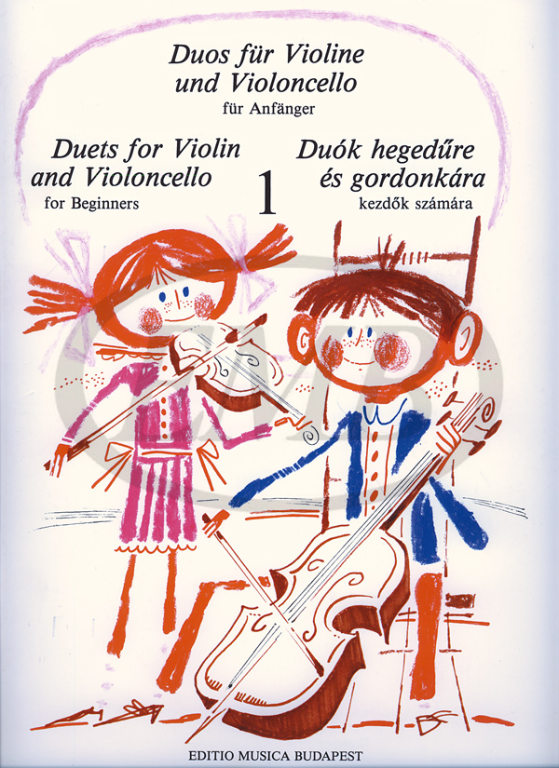 EMB (EDITIO MUSICA BUDAPEST) DUETS FOR VIOLIN AND VIOLONCELLO FOR BEGINNERS