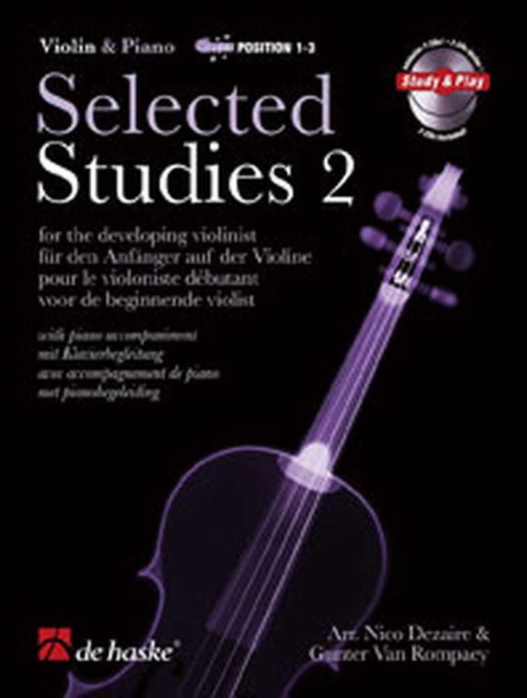 DEHASKE SELECTED STUDIES VOL.2 + CD - VIOLON, PIANO