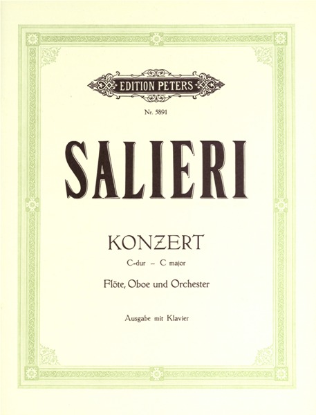 EDITION PETERS SALIERI G - CONCERTO - FLUTE AND OBOE