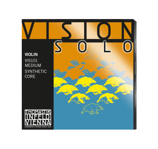 THOMASTIK 4/4 VISION SOLO VIOLIN SET STRINGS D SILVER VIS101