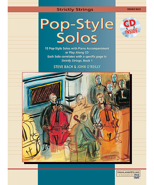 ALFRED PUBLISHING STRICTLY STRINGS POP + CD - DOUBLE BASS