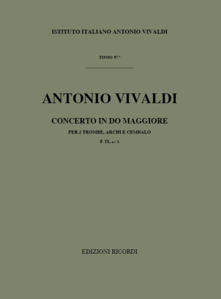 RICORDI VIVALDI A. - CONCERTI IN DO RV 537 - CONDUCTEUR