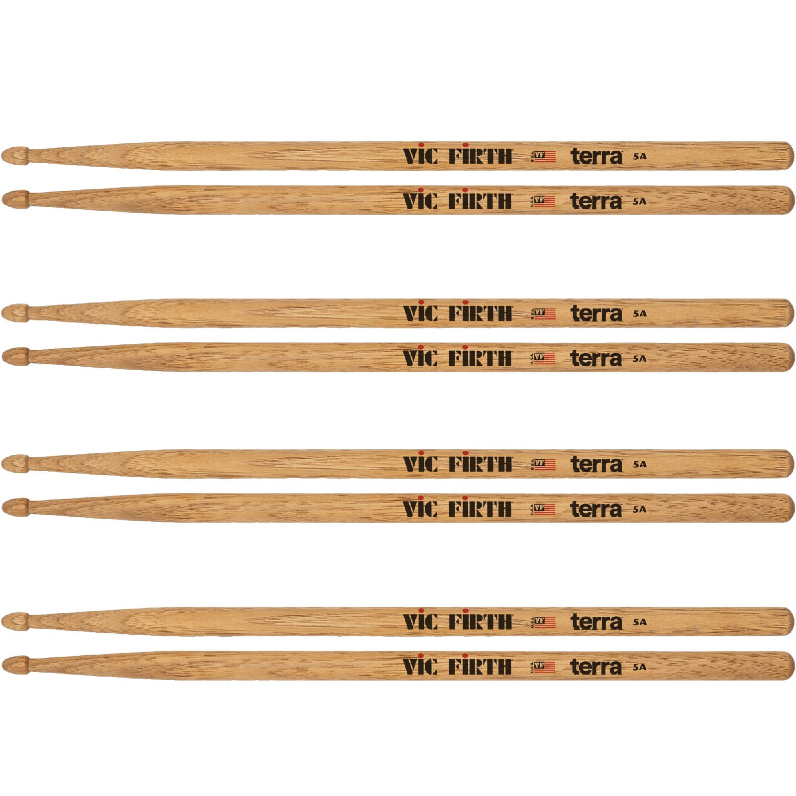 VIC FIRTH PACK 4 PAIRS 5A AMERICAN CLASSIC TERRA
