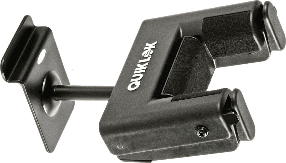 QUIKLOK SW702 GUITAR STAND WITH SELF-LOCKING SYSTEM FOR SLATWALL BLACK