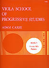 STAINER AND BELL CARSE ADAM - VIOLA SCHOOL OF PROGRESSIVE STUDIES VOL.5
