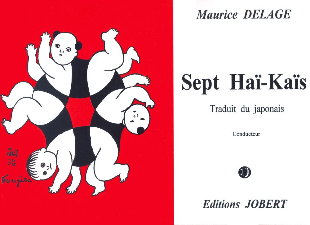 JOBERT DELAGE MAURICE - HAI-KAIS (7) - SOPRANO OU TENOR, ENSEMBLE