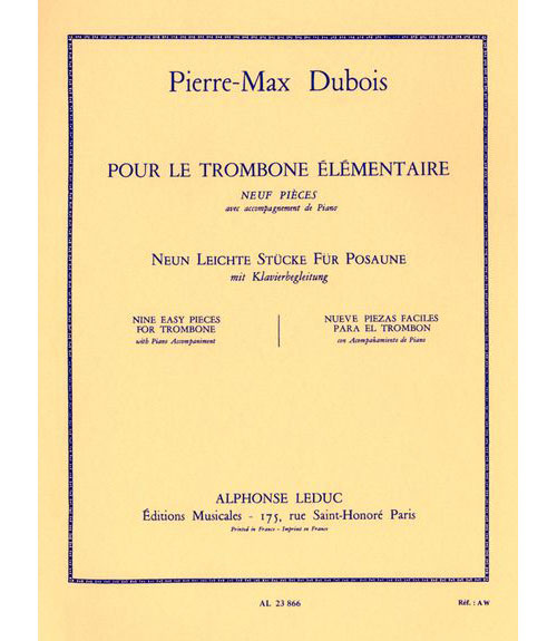 LEDUC DUBOIS PIERRE MAX - POUR LE TROMBONE ELEMENTAIRE