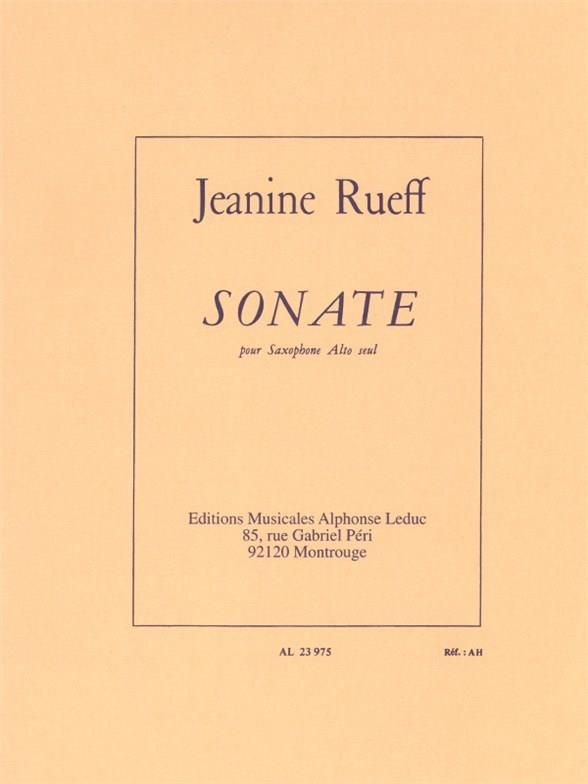 LEDUC RUEFF JEANINE - SONATE POUR SAXOPHONE SEUL