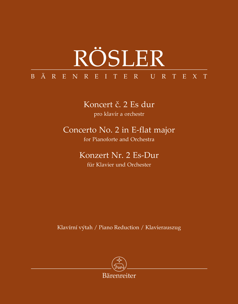 BARENREITER ROSLER JOHANN JOSEPH - CONCERTO N°2 IN E-FLAT MAJOR - 2 PIANOS