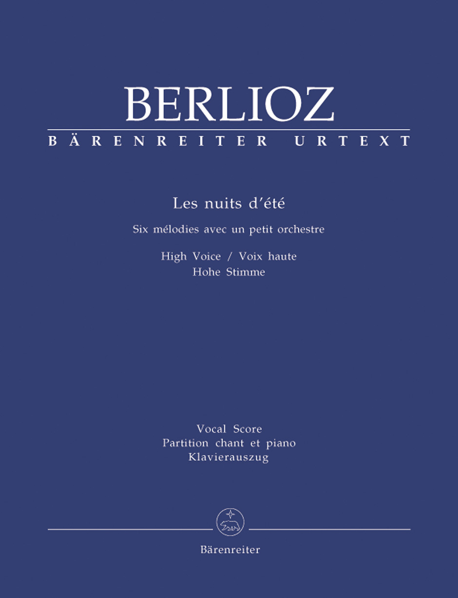 BARENREITER BERLIOZ H. - LES NUITS D'ETE - VOIX ET PIANO