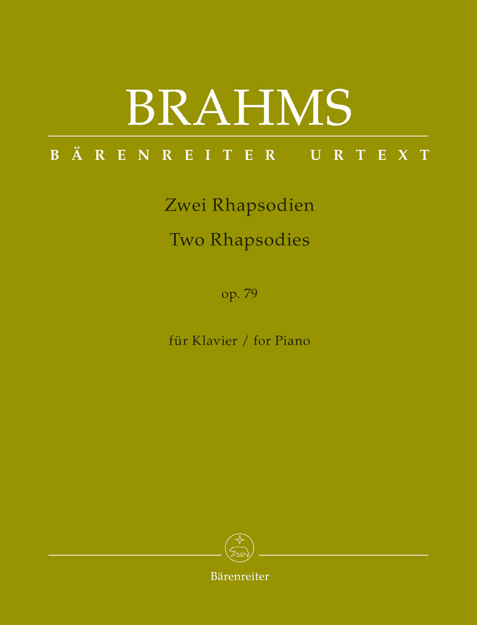 BARENREITER BRAHMS J. - 2 RHAPSODIES OP.79 - PIANO