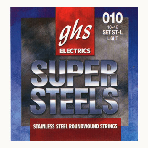 GHS SUPER STEEL STEEL ROUND WIRE ELECTRICAL STRINGS LIGHT SET