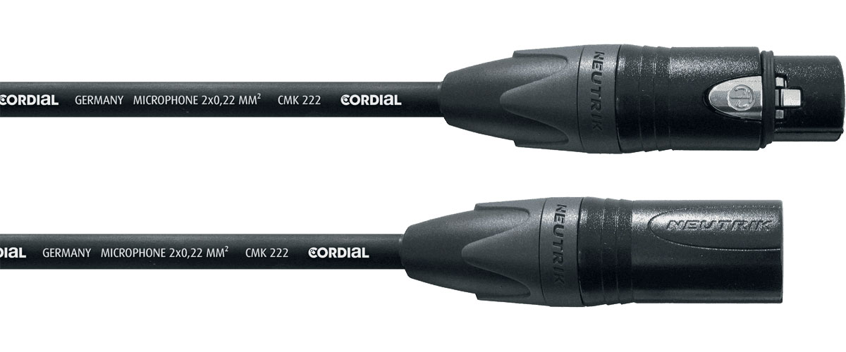 CORDIAL MICROPHONE CABLE XLR 3 M