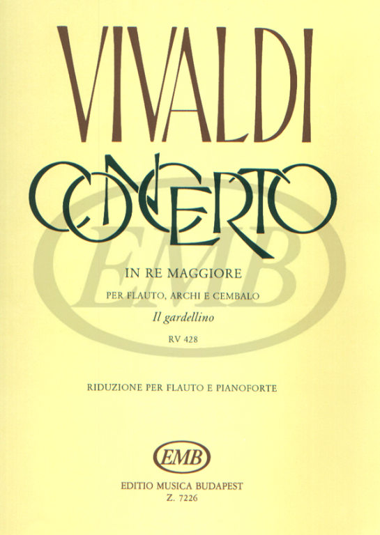 EMB (EDITIO MUSICA BUDAPEST) VIVALDI A. - CONCERTO OP. 10 N. 3 - FLUTE ET PIANO