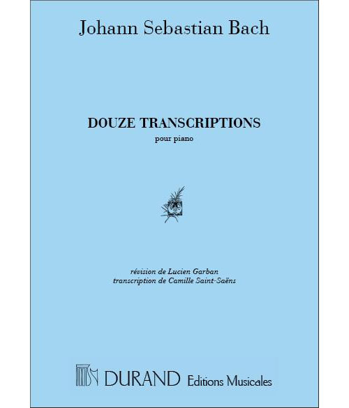 DURAND BACH J.S. - 12 TRANSCRIPTIONS - PIANO