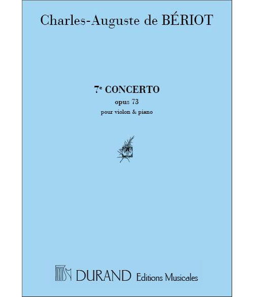 DURAND BERIOT CHARLES DE - CONCERTO N°7 - VIOLON,PIANO