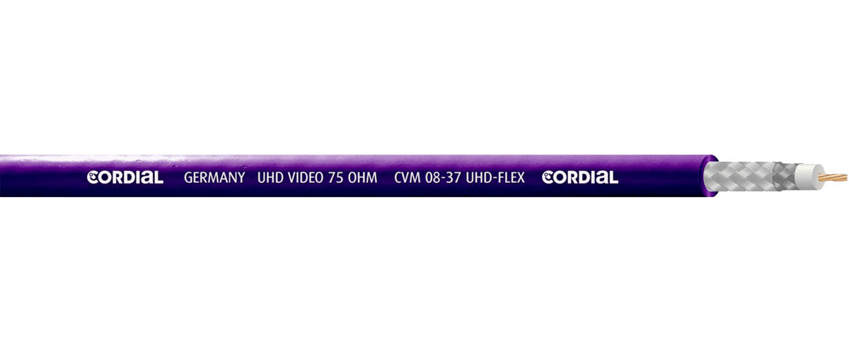 CORDIAL CVM0837UHD-F100 VIDEO ULTRA HD UHD 7X 0.30 MM 100 M